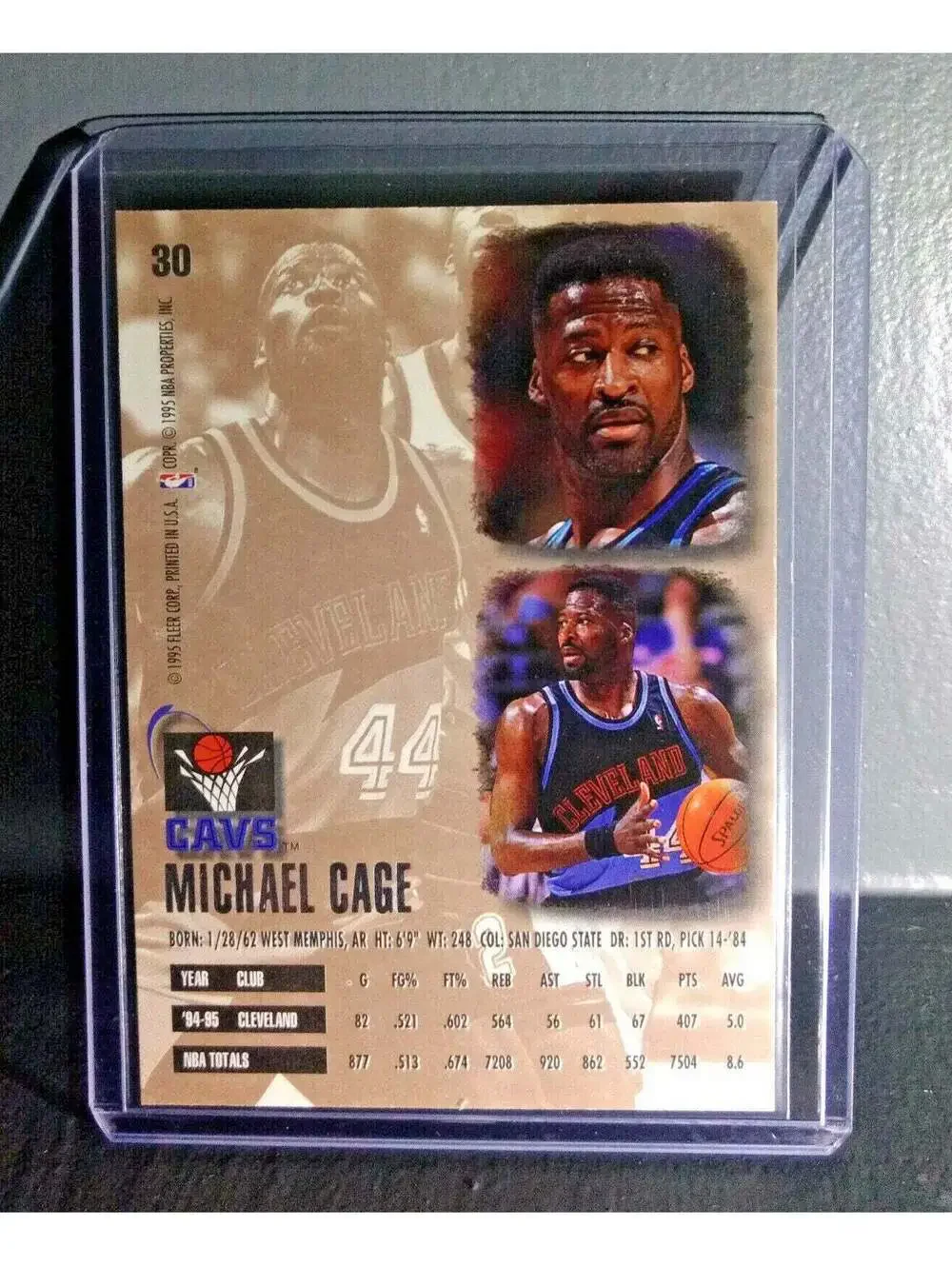 1995-96 Michael Cage Fleer Ultra #30 Basketball Card
